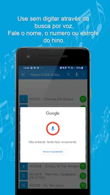Harpa Cristã Áudios e letras android App screenshot 2